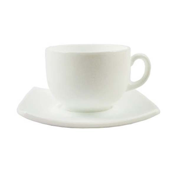 ست فنجان و نعلبکی 12 پارچه لومینارک مدل TASSE QUADRATO