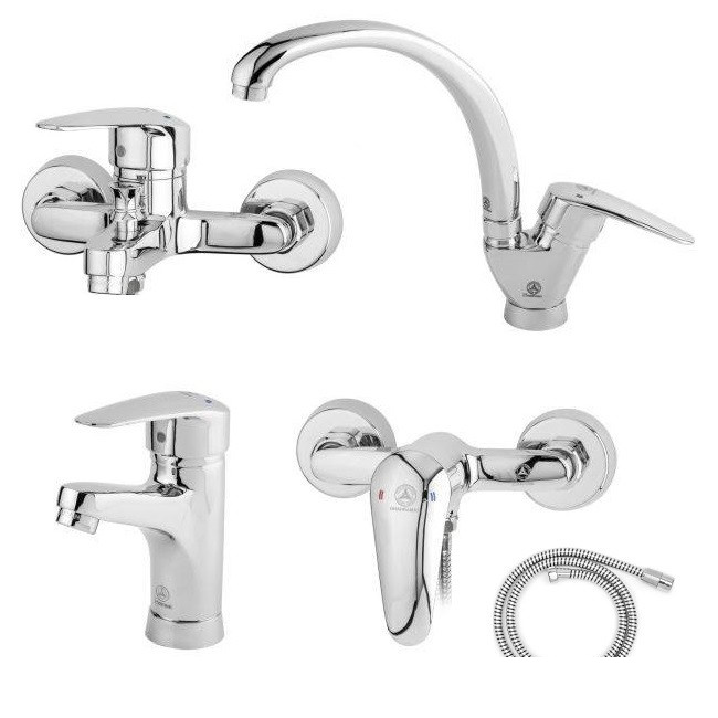 ست شیرآلات قهرمان مدل زوبین مجوعه 5 عددی