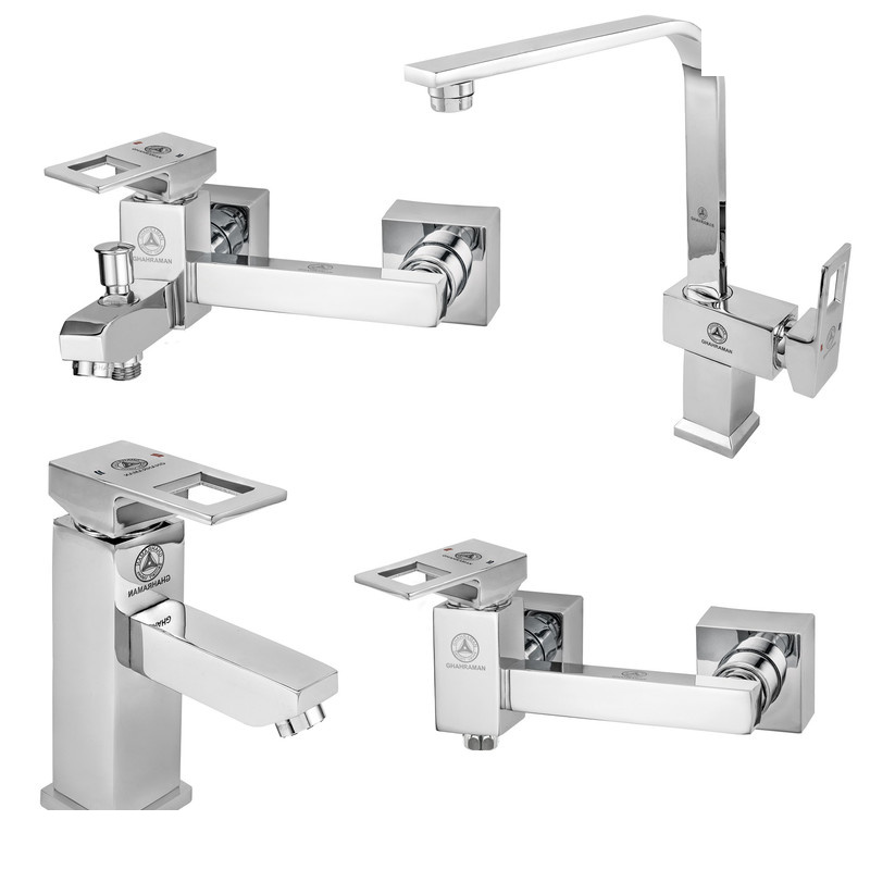 ست شیرآلات بهداشتی قهرمان مدل فلت رویال