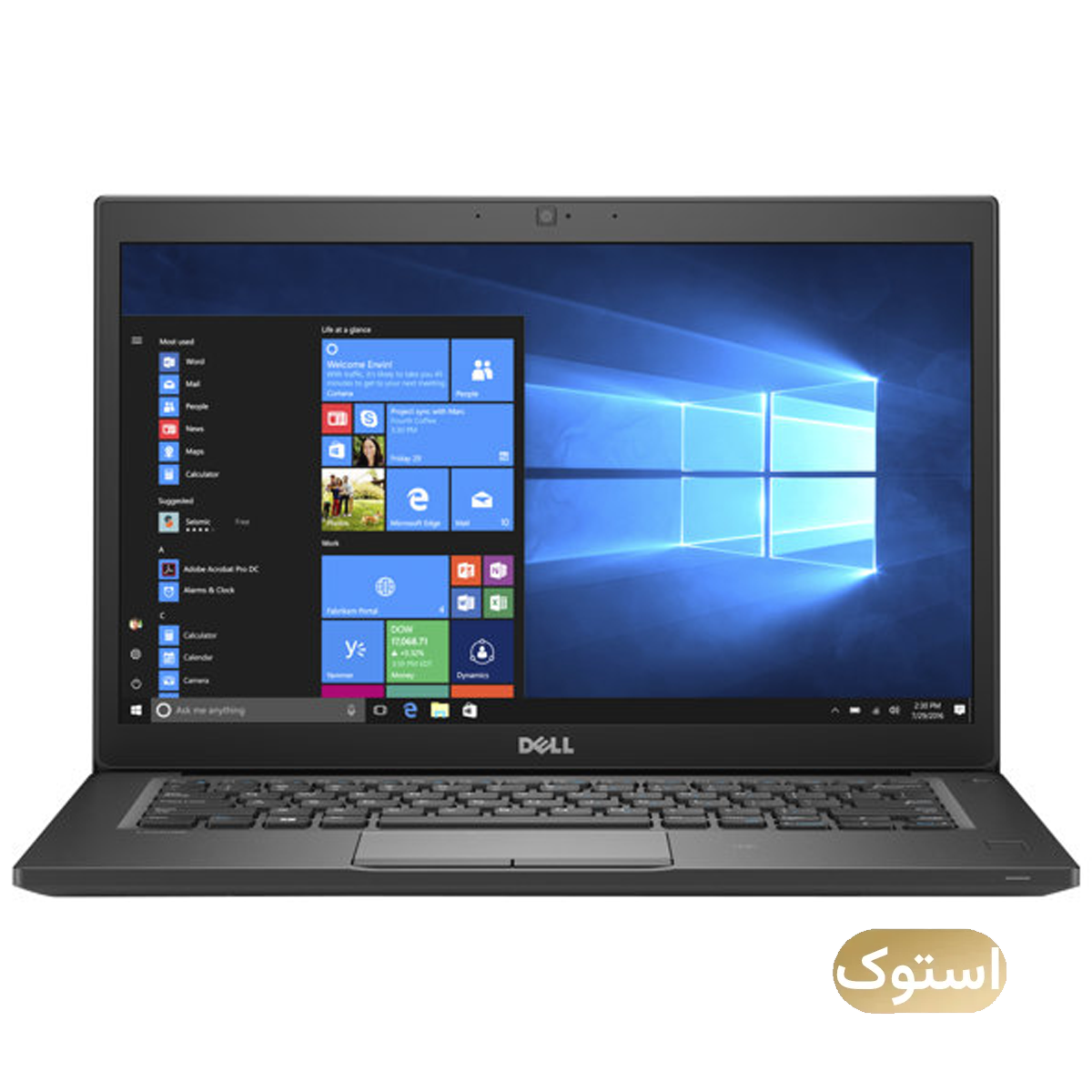 لپ تاپ استوک Used - دل 14 اینچی مدل latitude 7480 i5 6300U 8GB 256GB - مشکی