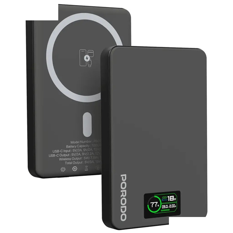 پاوربانک پرودو مدل PBFCH085 ظرفیت 10000 میلی آمپر ساعت