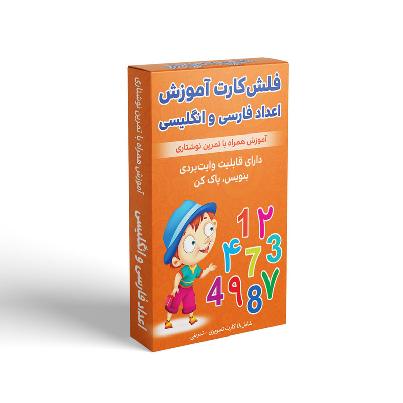 فلش کارت آموزش اعداد فارسی و انگلیسی همراه با تمرین نوشتاری انتشارات اندیشه کهن فلش کارت آموزش اعداد فارسی و انگلیسی همراه با تمرین نوشتاری انتشارات اندیشه کهن