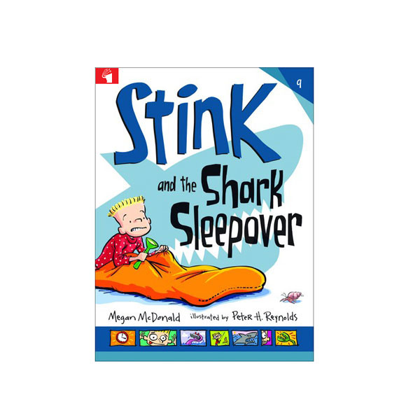 کتاب Stink and the Shark Sleepover اثر Megan McDonald and Peter H. Reynolds انتشارات معیار علم کتاب Stink and the Shark Sleepover اثر Megan McDonald and Peter H. Reynolds انتشارات معیار علم