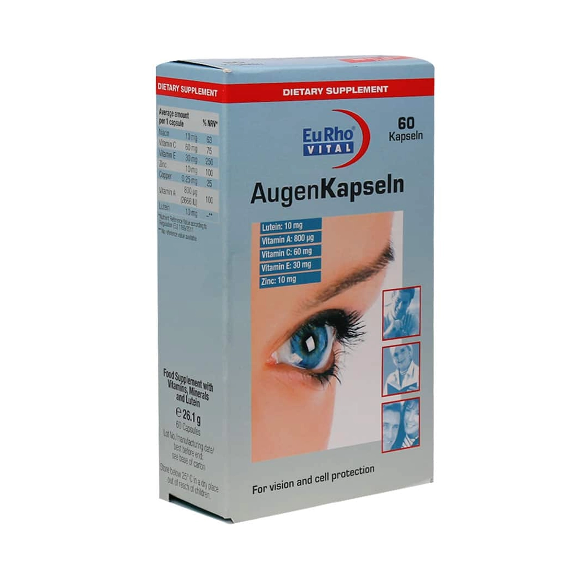 کپسول چشم اوژن یوروویتال بسته ۶۰ عددی کپسول چشم اوژن یوروویتال بسته ۶۰ عددی-small-image