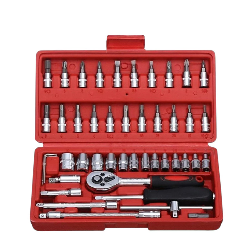 آچار بکس مدل 046 مجموعه 46 عددی آچار بکس مدل 046 مجموعه 46 عددی