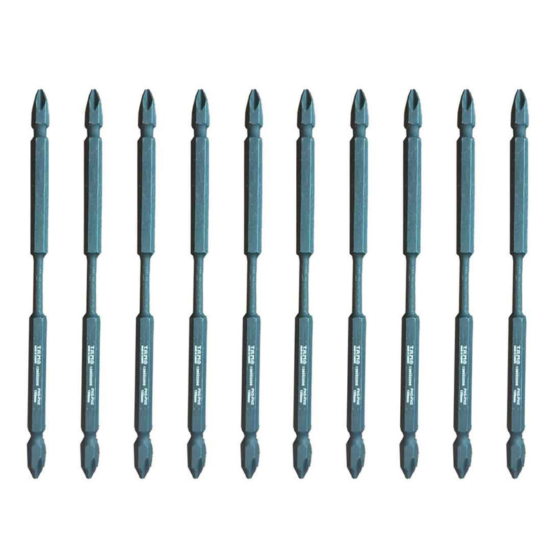 سری پیچ گوشتی دو سر چهار سو تام مدل AJ-PH2*PH2*150MM سایز 15سانتی متر مجموعه 10عددی