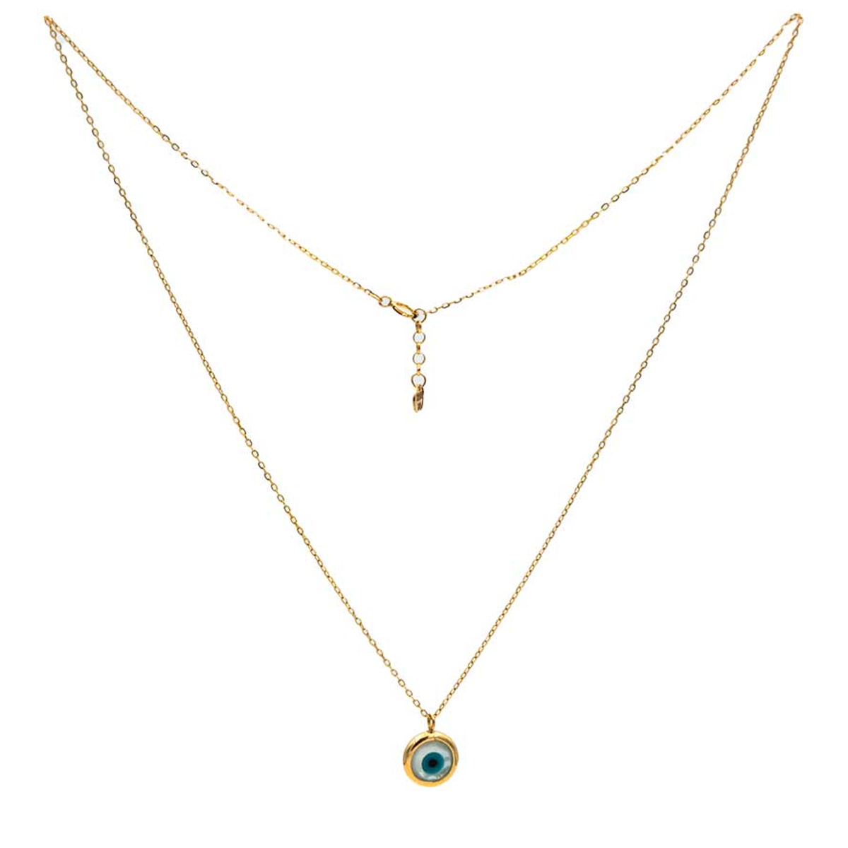 گردنبند طلا 18 عیار زنانه گالری طلا عرفان مدل چشم نظر گردنبند طلا 18 عیار زنانه گالری طلا عرفان مدل چشم نظر-small-image