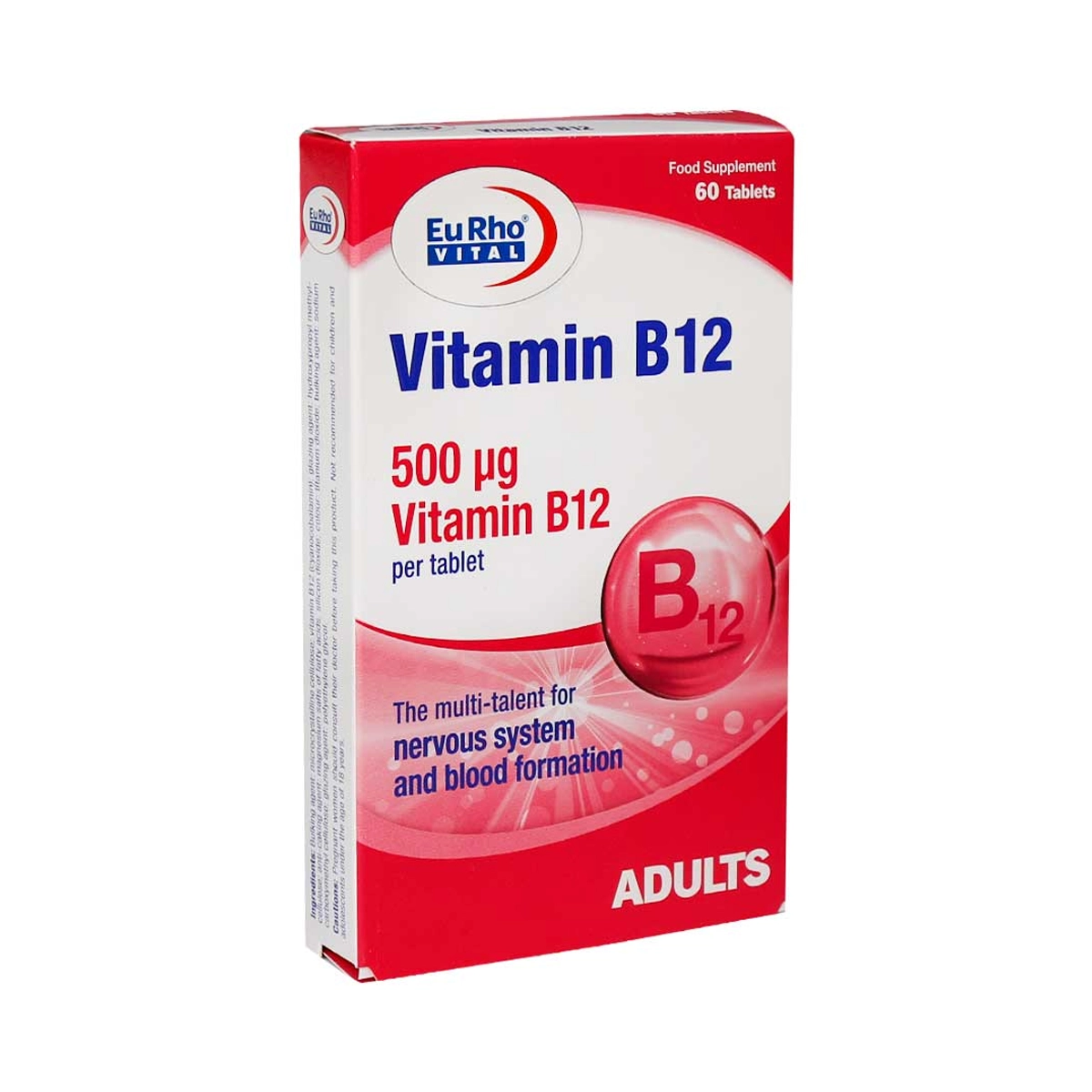 قرص ویتامین B12 یوروویتال بسته 60 عددی قرص ویتامین B12 یوروویتال بسته 60 عددی-small-image