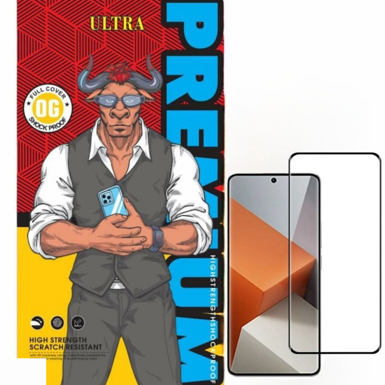 محافظ صفحه نمایش گوشی اولترا شیشه ای فول چسب مدل 9H مناسب شیائومی Redmi Note 15 5G