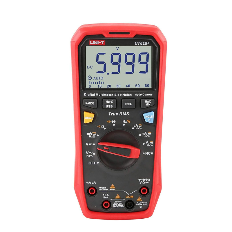 مولتی متر دیجیتال یونی-تی مدل UT61B+ مولتی متر دیجیتال یونی-تی مدل UT61B+