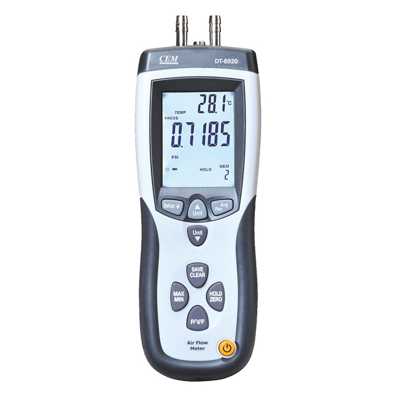 فشار سنج تفاضلی سی ای ام مدل DT-8920 فشار سنج تفاضلی سی ای ام مدل DT-8920