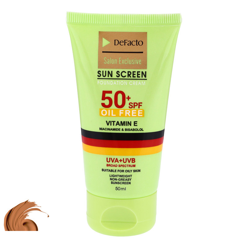کرم ضد آفتاب رنگی دیفکتو SPF 50 مدل 03 حجم 50 میلیلیتر