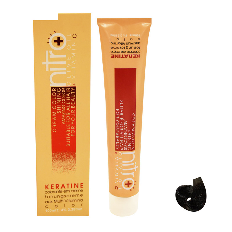 رنگ مو نیترو سری Keratine شماره 1.1 حجم 100 میلی لیتر رنگ مشکی پر کلاغی رنگ مو نیترو سری Keratine شماره 1.1 حجم 100 میلی لیتر رنگ مشکی پر کلاغی