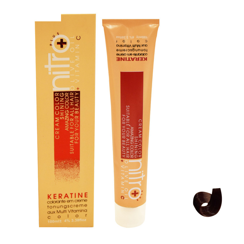 رنگ مو نیترو سری Keratine شماره 6.5 حجم 100 میلی لیتر رنگ بلوند طلایی تیره رنگ مو نیترو سری Keratine شماره 6.5 حجم 100 میلی لیتر رنگ بلوند طلایی تیره