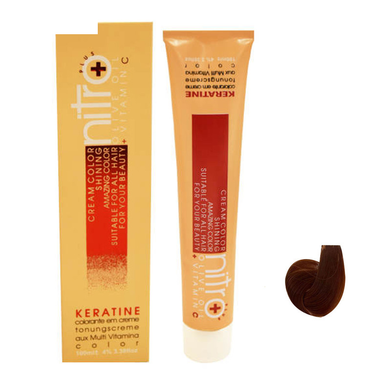 رنگ مو نیترو پلاس شماره 4.45 حجم 100 میلی لیتر رنگ قهوه ای برنزی رنگ مو نیترو پلاس شماره 4.45 حجم 100 میلی لیتر رنگ قهوه ای برنزی