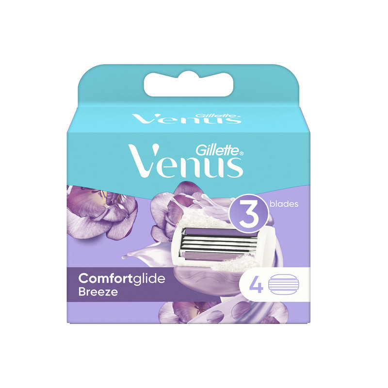تیغ یدک ژیلت مدل venus Breeze comfortglide بسته 4 عددی تیغ یدک ژیلت مدل venus Breeze comfortglide بسته 4 عددی