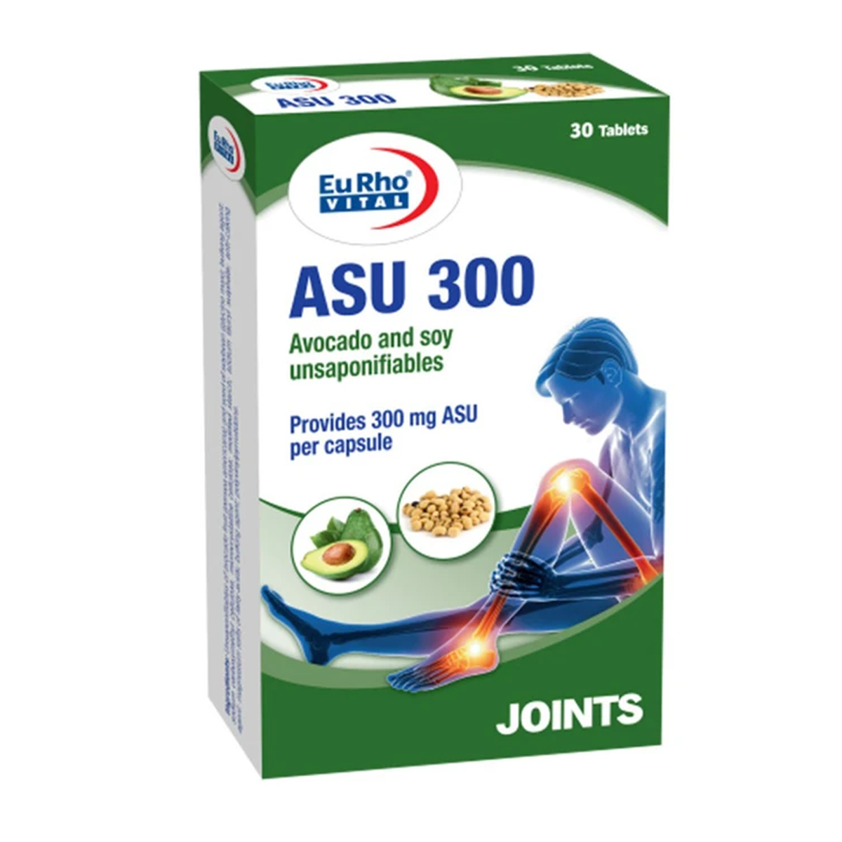 تخفیف قرص آسو 300 میلی گرم یوروویتال بسته 30 عددی