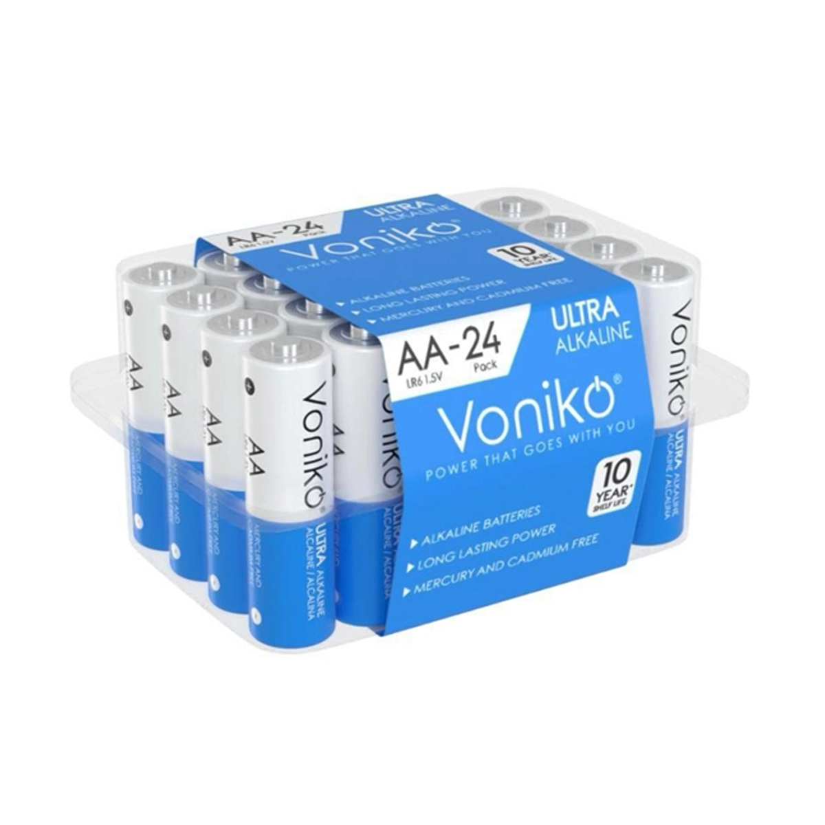 باتری قلمی ونیکو مدل LR6 PLASTICBOX بسته 24 عددی