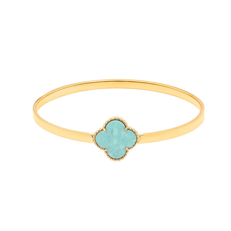 النگو طلا 18 عیار زنانه ماوی گالری مدل ونکلیف متصل سایز 3