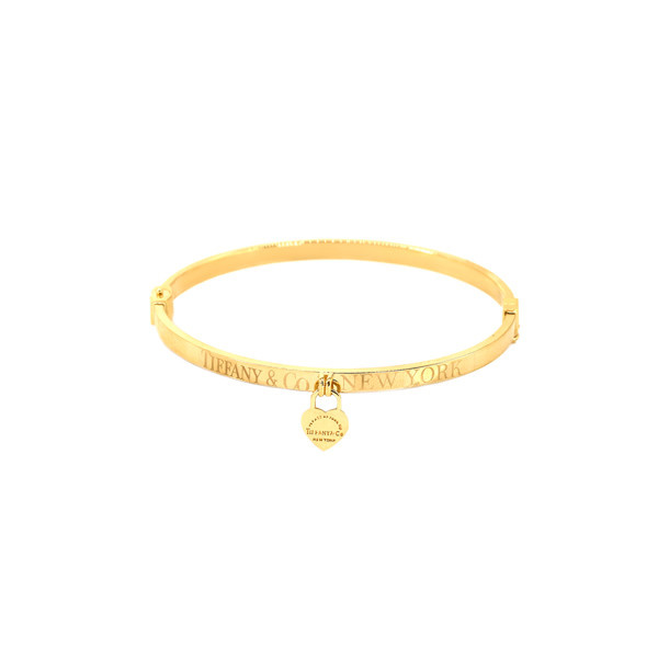 النگو طلا 18 عیار زنانه ماوی گالری مدل آویز قلب