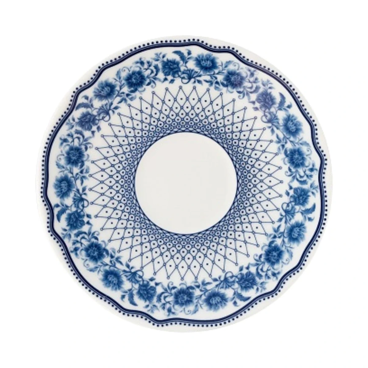 نعلبکی چینی زرین ایران مدل دوری 13 سن پترزبورگ درجه عالی بسته 6 عددی-small-image