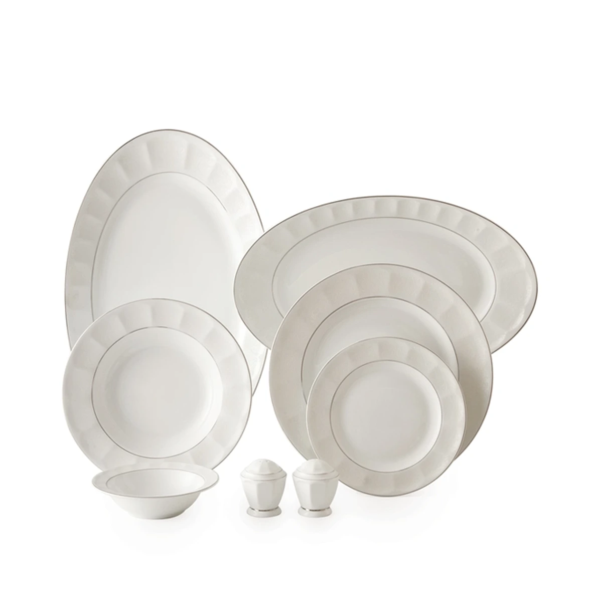 سرویس غذاخوری 29 پارچه چینی زرین ایران سری نیوکلاسیک مدل دلسا درجه یک سرویس غذاخوری 29 پارچه چینی زرین ایران سری نیوکلاسیک مدل دلسا درجه یک-small-image