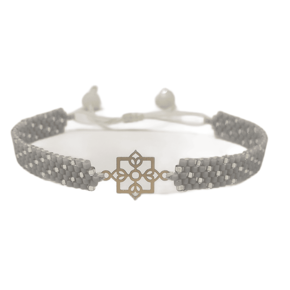 دستبند طلا 18 عیار زنانه دستساز نقش سبد گل کد 169 پلاک