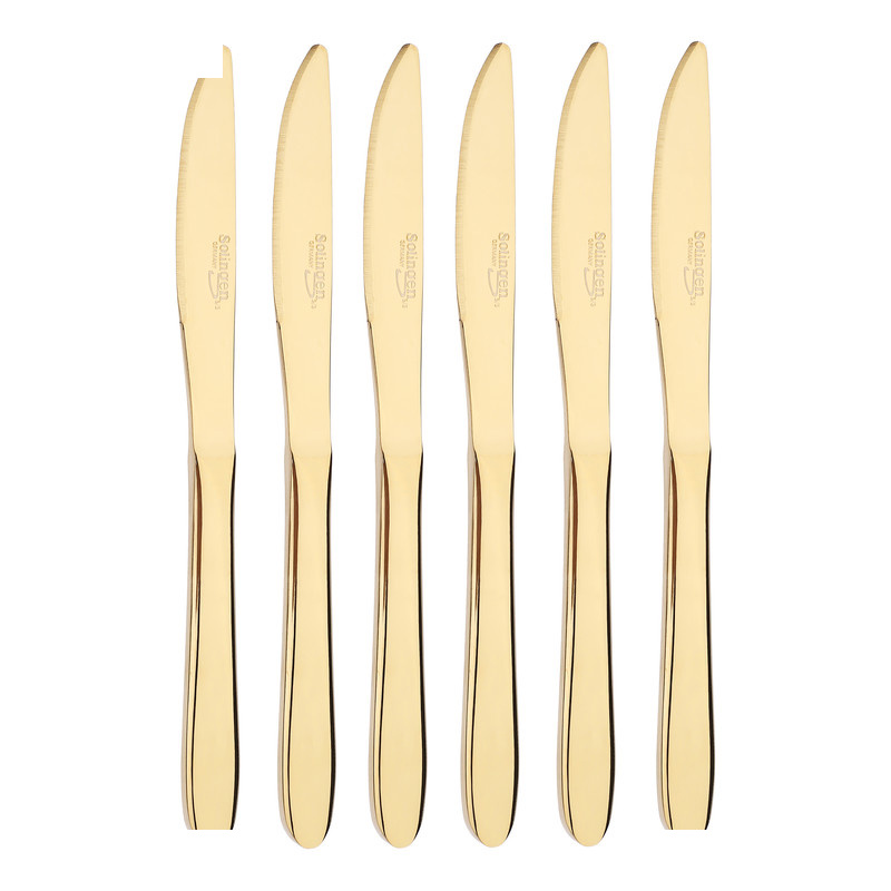 کارد میوه خوری زولینگن مدل رزالی گلدن مجموعه 6 عددی