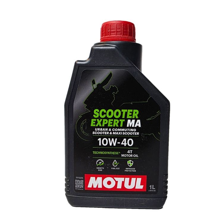 روغن موتور سیکلت موتول مدل 10W40-MA-1L حجم یک لیتر