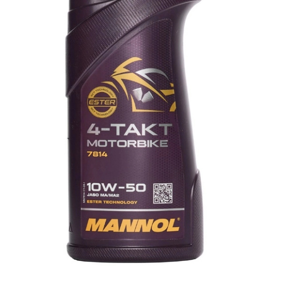 روغن موتور سیکلت مانول مدل 10W50-7814-MA/MA2 حجم 1 لیتر