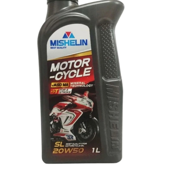 روغن موتور سیکلت میشلین مدل 20W50 SL MA حجم 1 لیتر