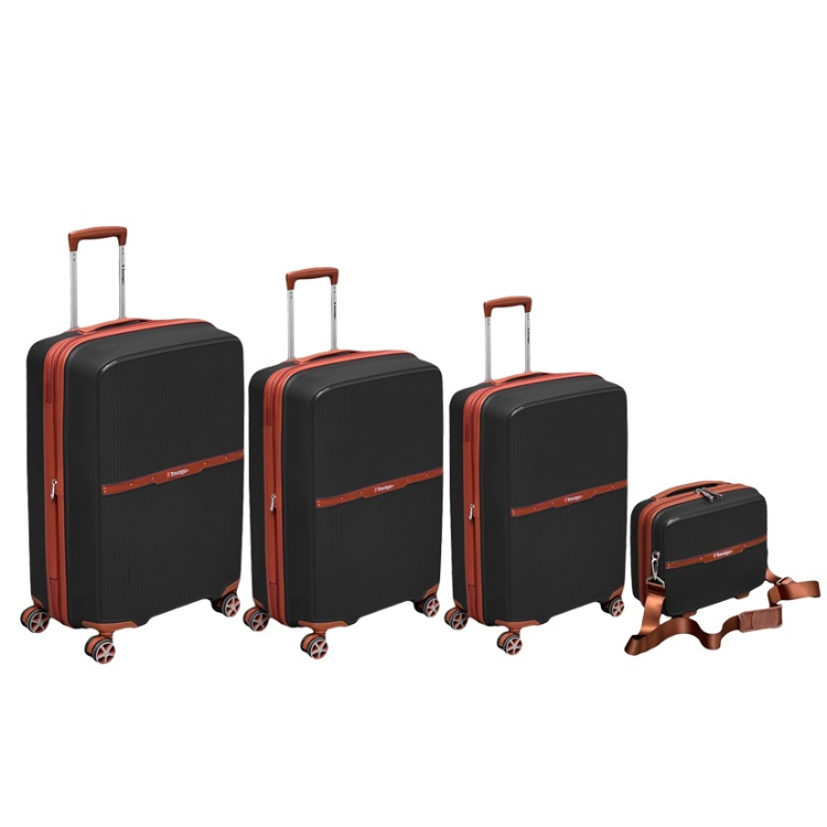 چمدان نشکن تراول گو مدل TRAVEL GO TV7575 TRIP TIME SERIES مجموعه 4 عددی به همراه چمدان آرایشی