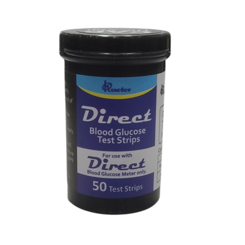 نوار تست قند خون اوکی متر مدل دایرکت بسته 50 عددی