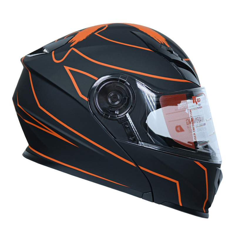 کلاه کاسکت فک متحرک ردلاین مدل 939 x orng lose