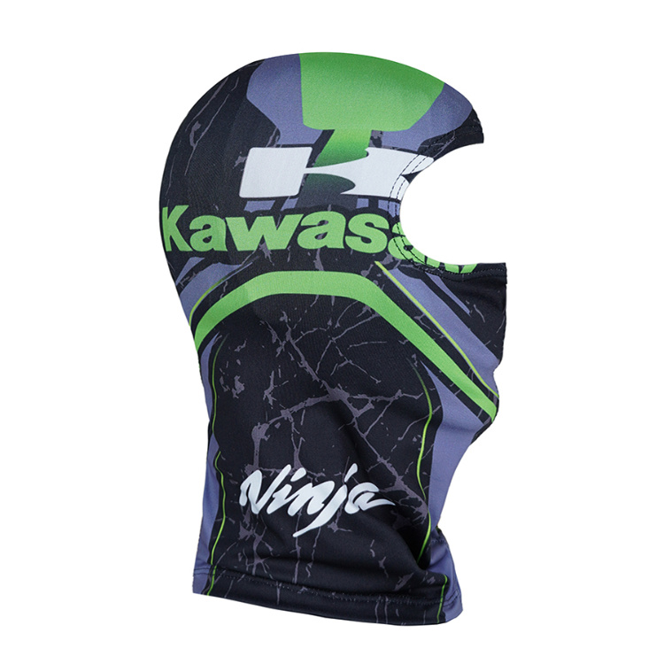 فیس موتور سواری مدل KAWASAKI رنگ مشکی طوسی سبز