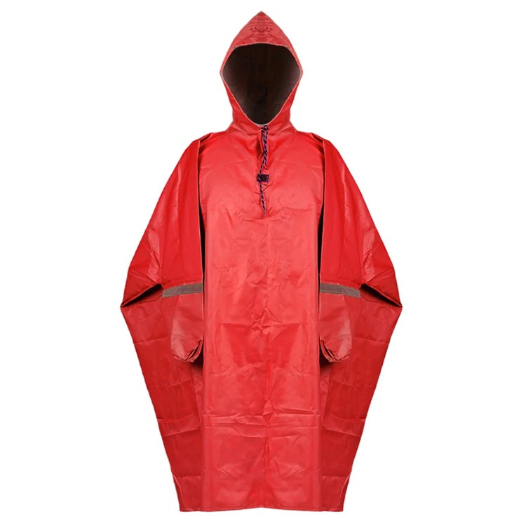 پانچو موتورسواری طرح نورث فیس کد 210 رنگ قرمز