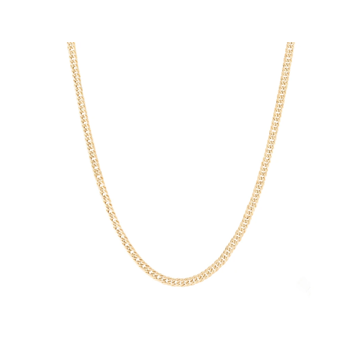 زنجیر طلا زنانه سور گالری مدل کارتیه ژاپنی (تخت) بافت گلستانه-small-image