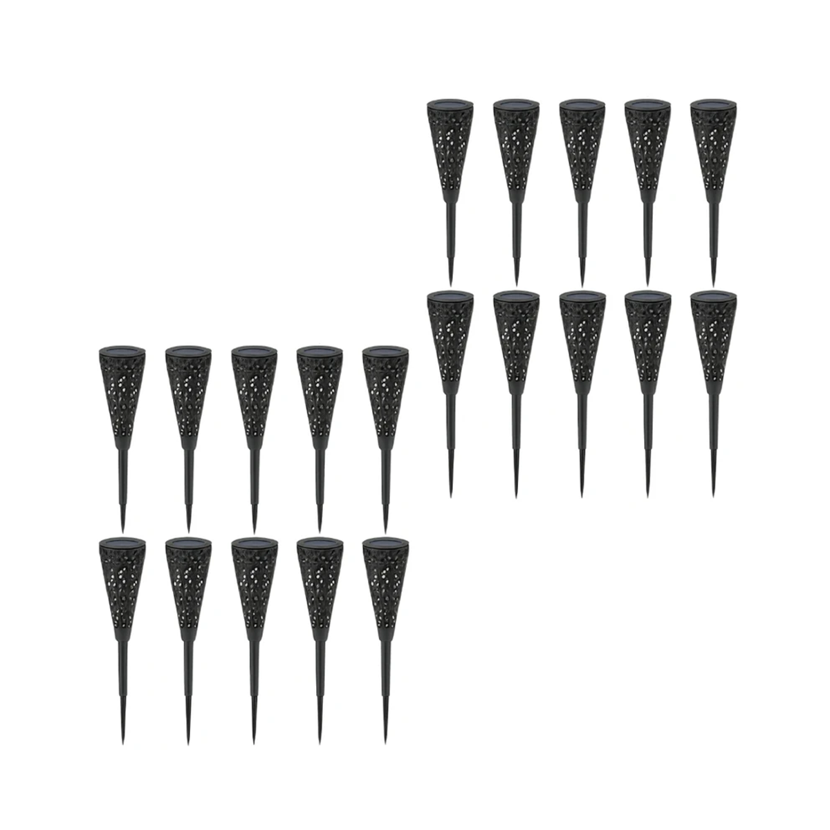 چراغ پارکی خورشیدی مدل مخروطی مجموعه 20 عددی-small-image
