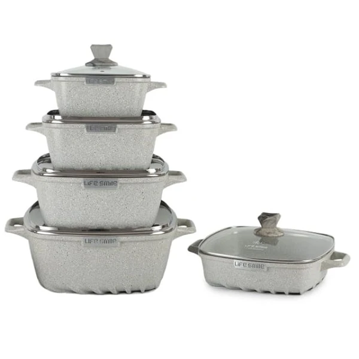 سرویس پخت و پز 10 پارچه لایف اسمایل مدل SPF-10 سرویس پخت و پز 10 پارچه لایف اسمایل مدل SPF-10-small-image