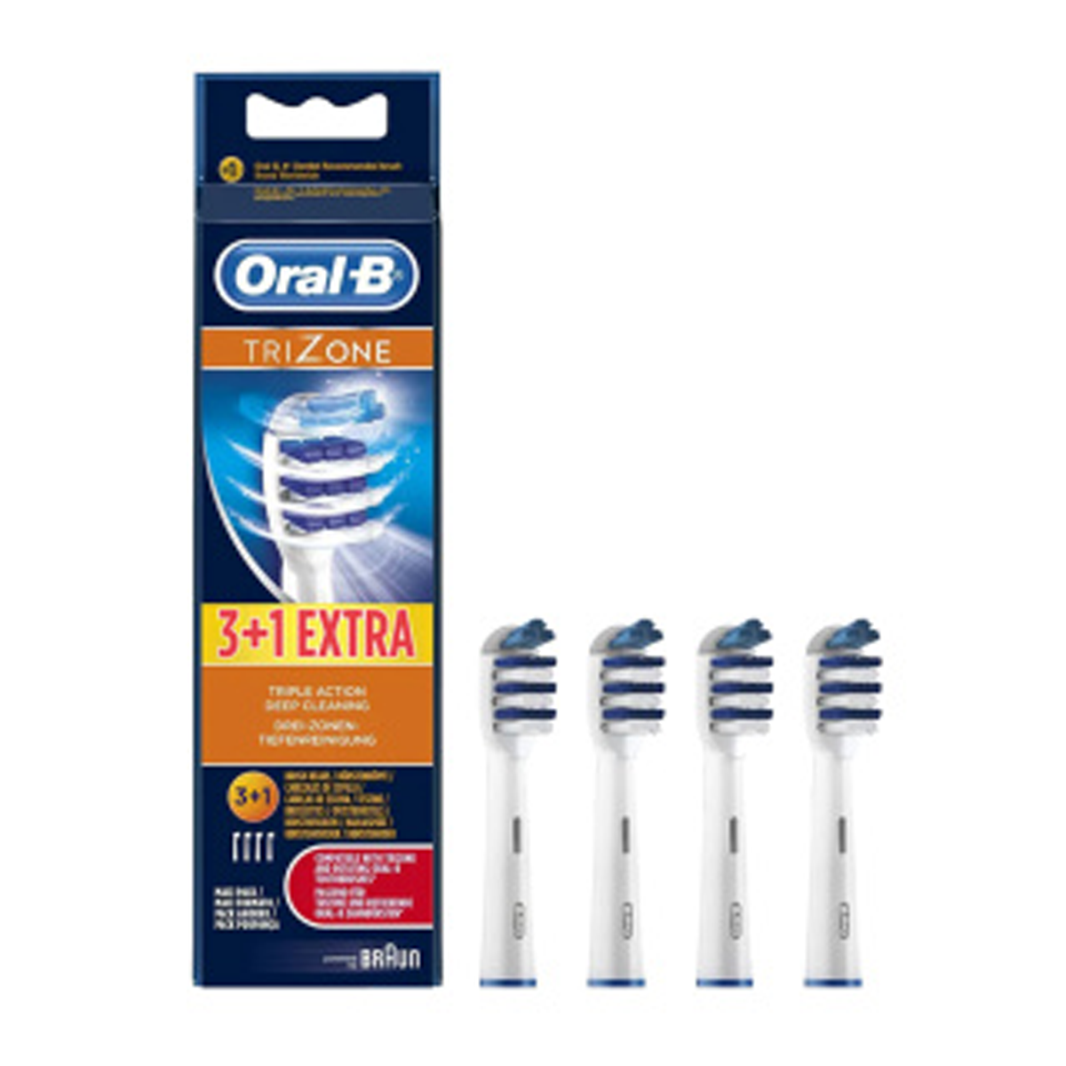 سری یدک مسواک برقی ااورال-بی مدل TriZone بسته 4 عددی-small-image