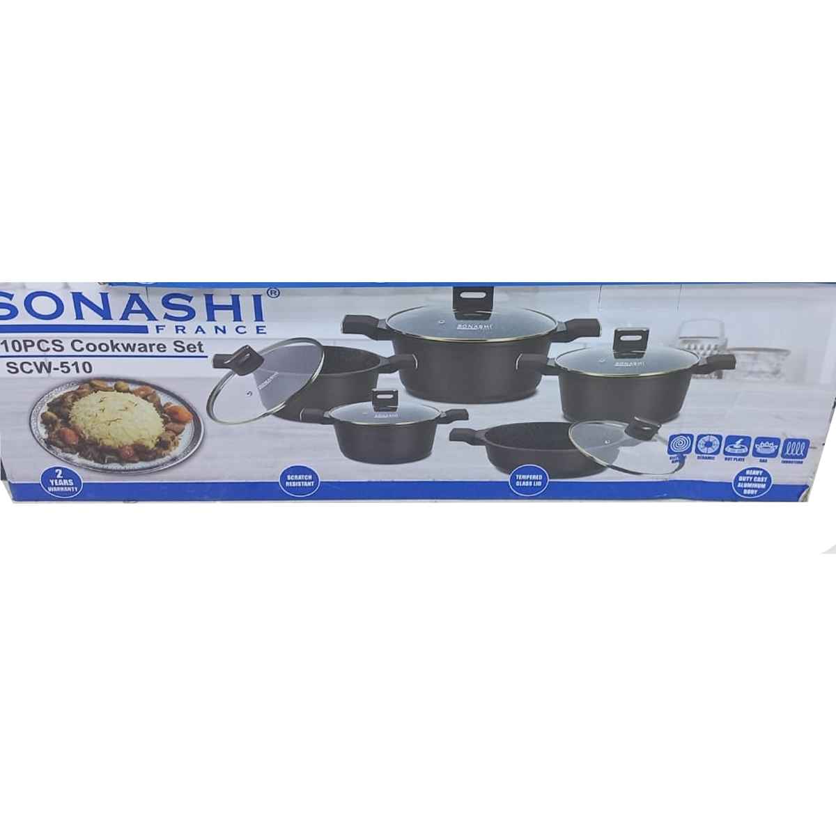سرویس قابلمه 10 پارچه سوناشی مدل SCW-510-small-image
