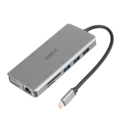 هاب USB-C هیسکا 11 پورت مدل HR-55 هاب USB-C هیسکا 11 پورت مدل HR-55-small-image