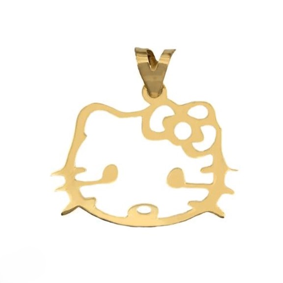 پلاک طلا 18عیار اپال گلد مدل هلو کیتی sh0392