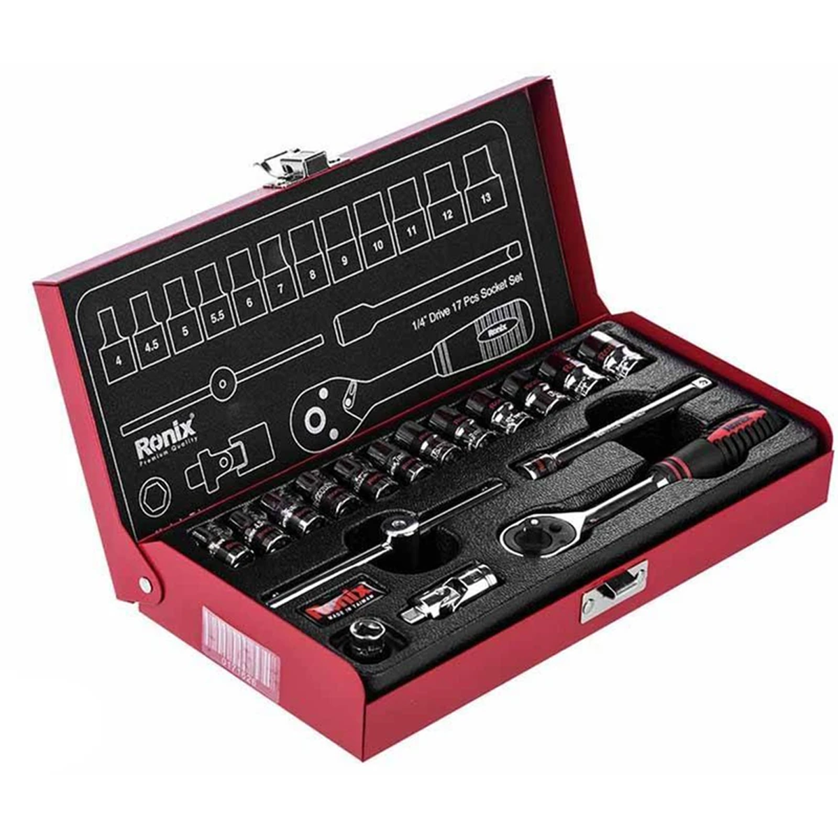 مجموعه 17 عددی آچار و سری بکس رونیکس مدل RH-2617-small-image