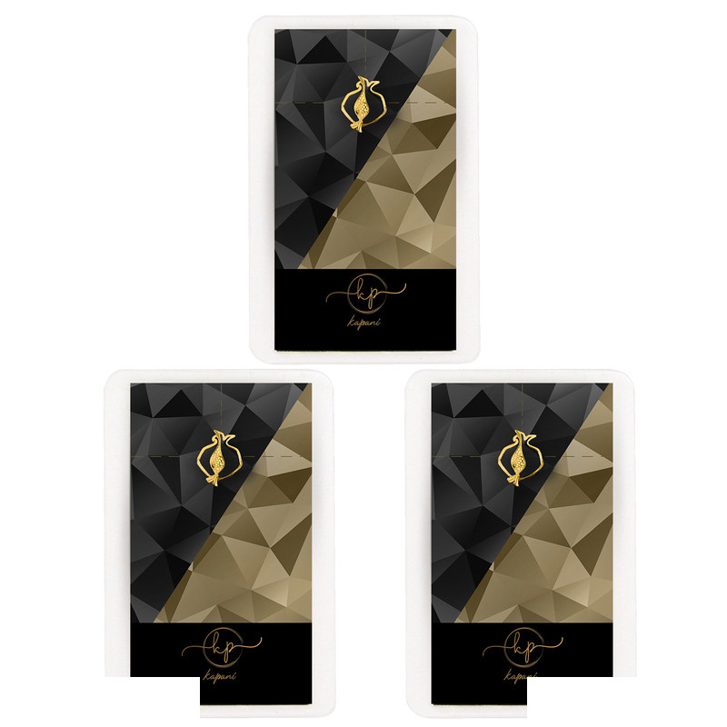 طلا گرمی 18 عیار کاپانی مدل انار کد kc013-p3 بسته 3 عددی