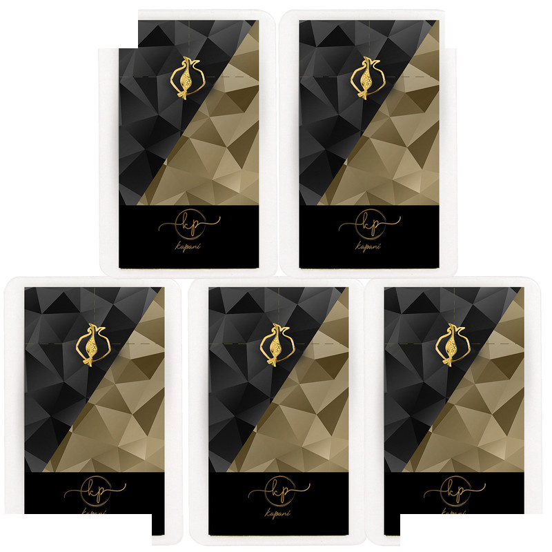 طلا گرمی 18 عیار کاپانی مدل انار کد kc013-p5 بسته 5 عددی