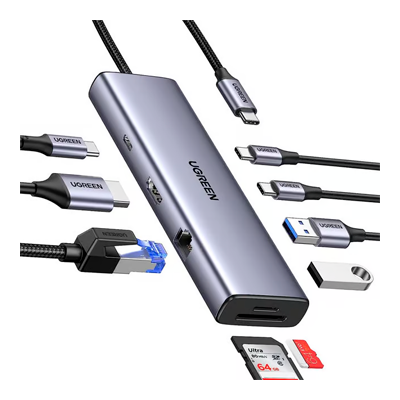 هاب USB-C یوگرین 9 پورت مدل CM498 15375