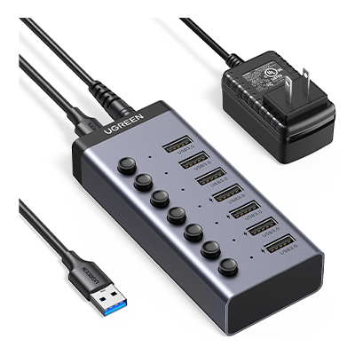 هاب USB یوگرین 7 پورت مدل CM481-30778 0 -small-image