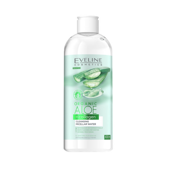آب پاک کننده آرایش اولاین مدل Aloe & Collagen حجم 400 میلی لیتر