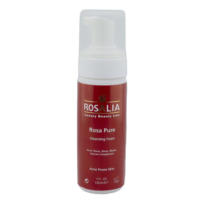 فوم پاککننده صورت رزالیا مدل Rosa Pure حجم 150 میلیلیتر فوم پاککننده صورت رزالیا مدل Rosa Pure حجم 150 میلیلیتر